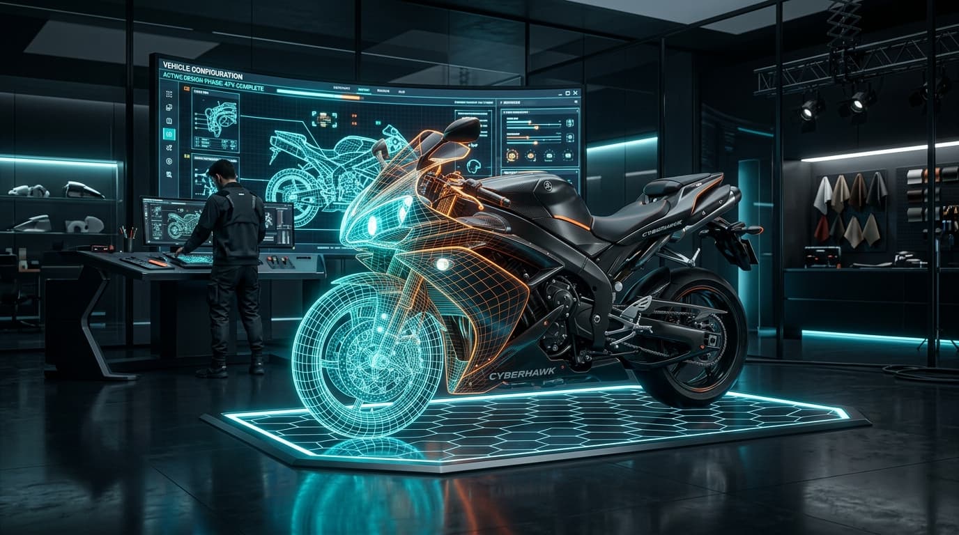 3D Motorcycle Design Studio